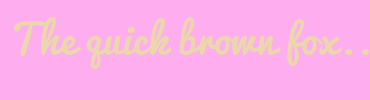 Image with Font Color EBD7AB and Background Color FEAEEE
